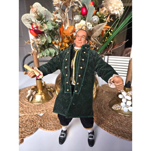 Benjamin Franklin Doll 1997 Leaders of the World by Formative Intl Posable - Picture 1 of 11